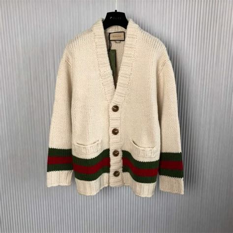 cardigan gucci replica|gucci web cardigan.